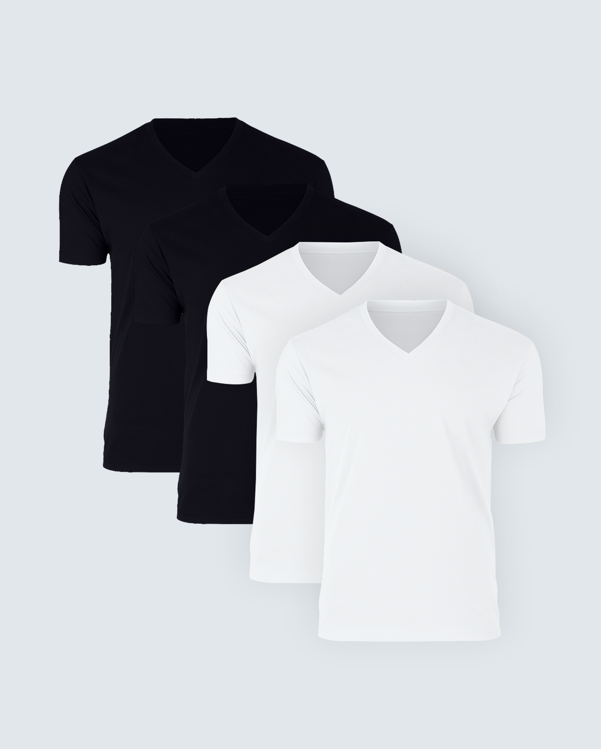 Daily Fit Classic V-Neck Tee 4-Pack