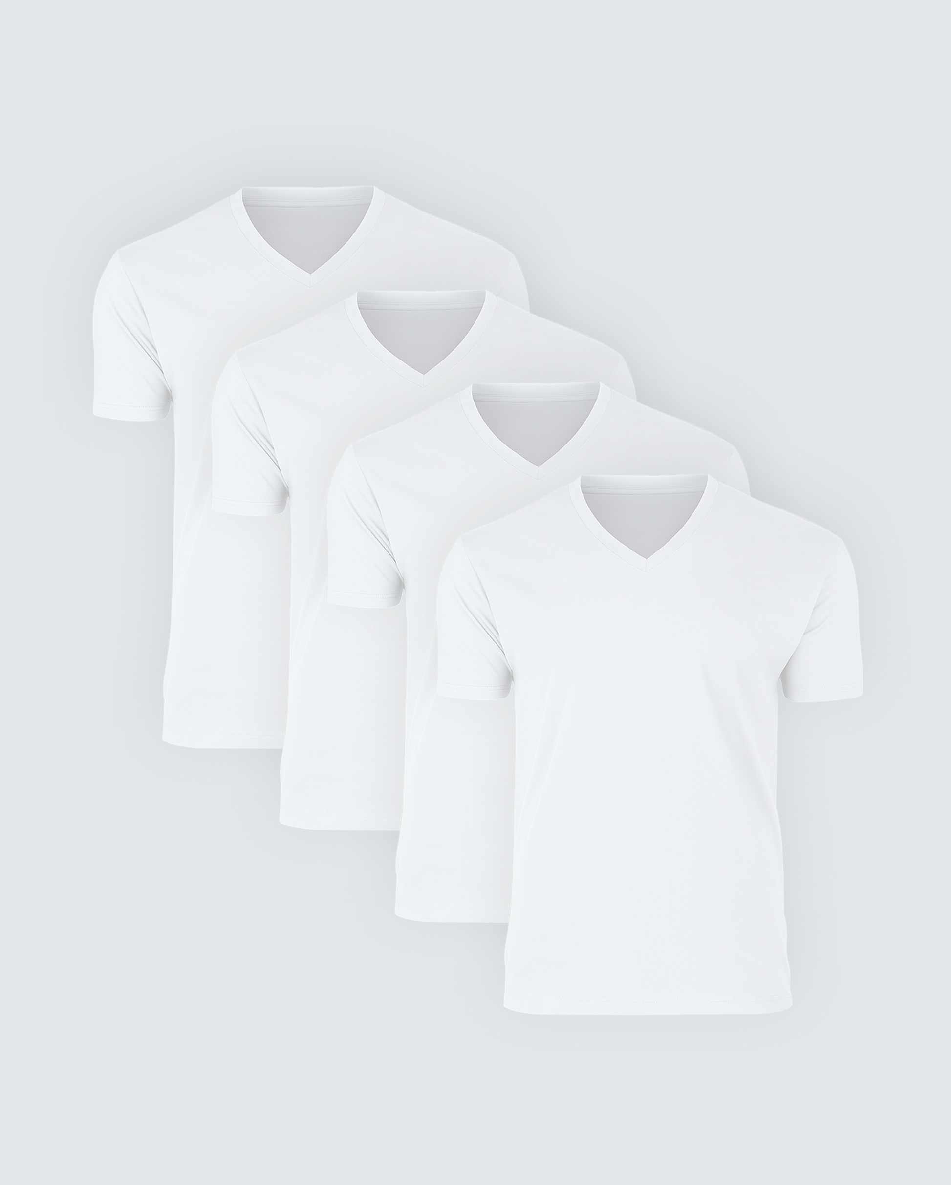 Daily Fit Classic V-Neck Tee 4-Pack