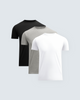 Black | Heather Grey | White
