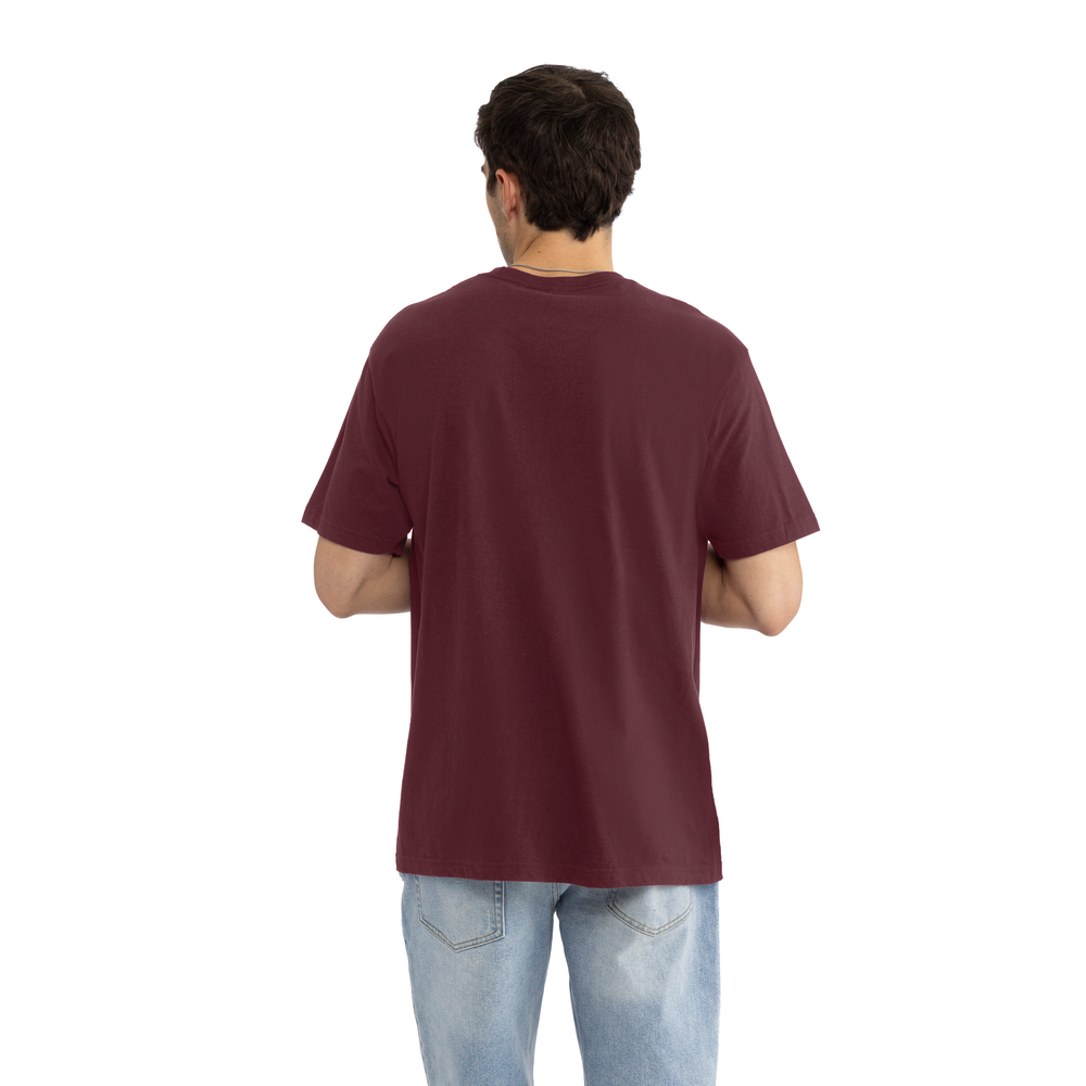 The Affordable Luxe Crew Neck T-Shirt - Maroon