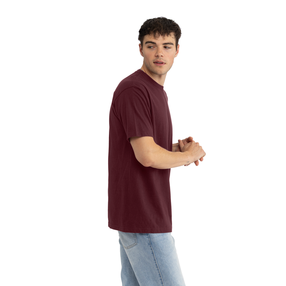 The Affordable Luxe Crew Neck T-Shirt - Maroon
