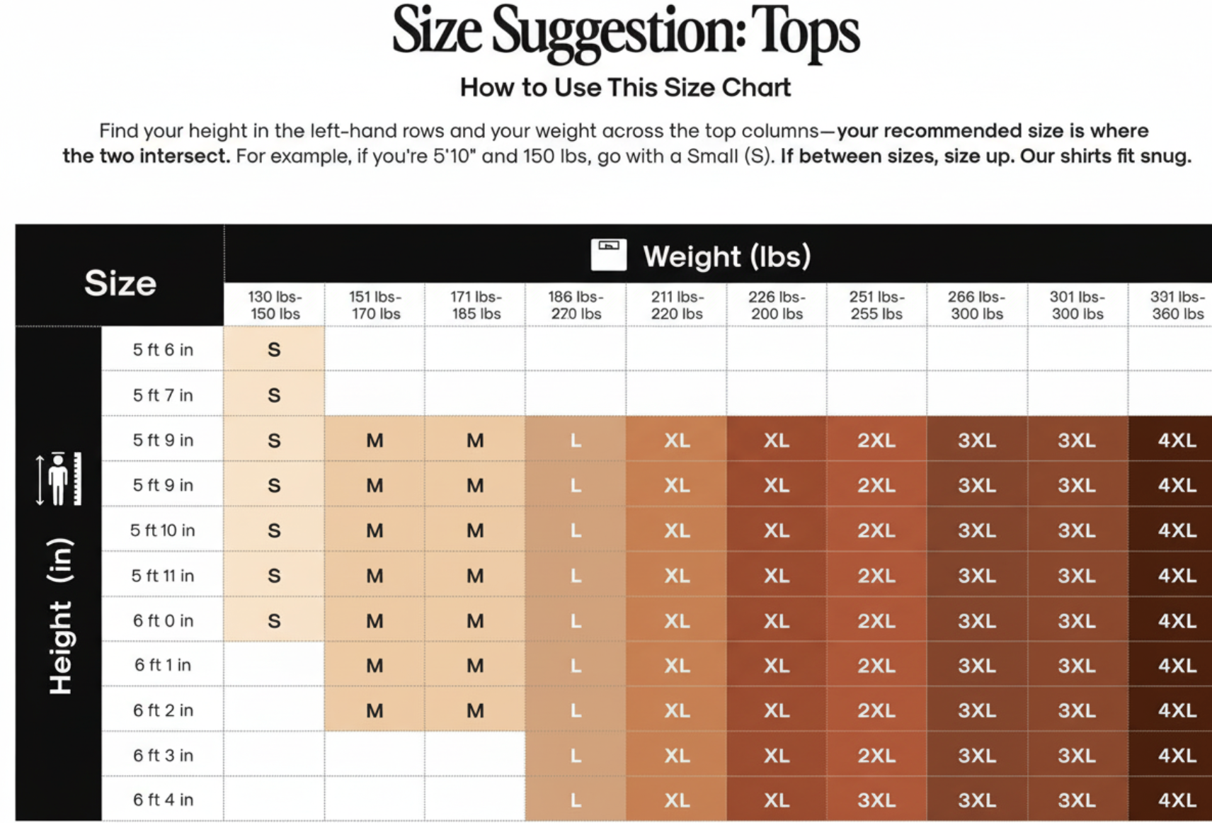 Size Chart IN