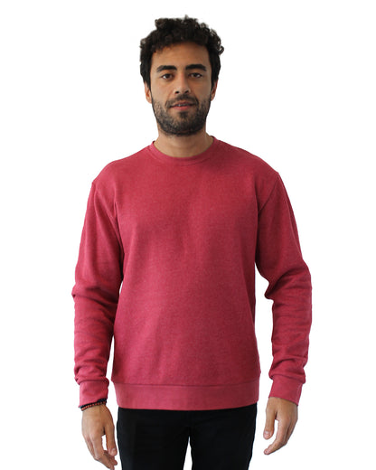 Malibu Sweatshirt - Heather Cardinal - The American Threads
