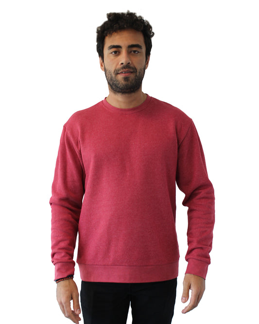 Malibu Sweatshirt - Heather Cardinal - The American Threads